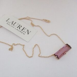 RALPH LAUREN - Baguette Stone Pendant Necklace